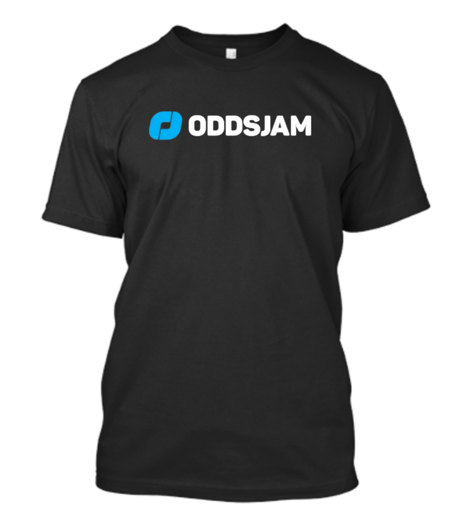 Oddsjam Blue And White Brand Emblem T-Shirt