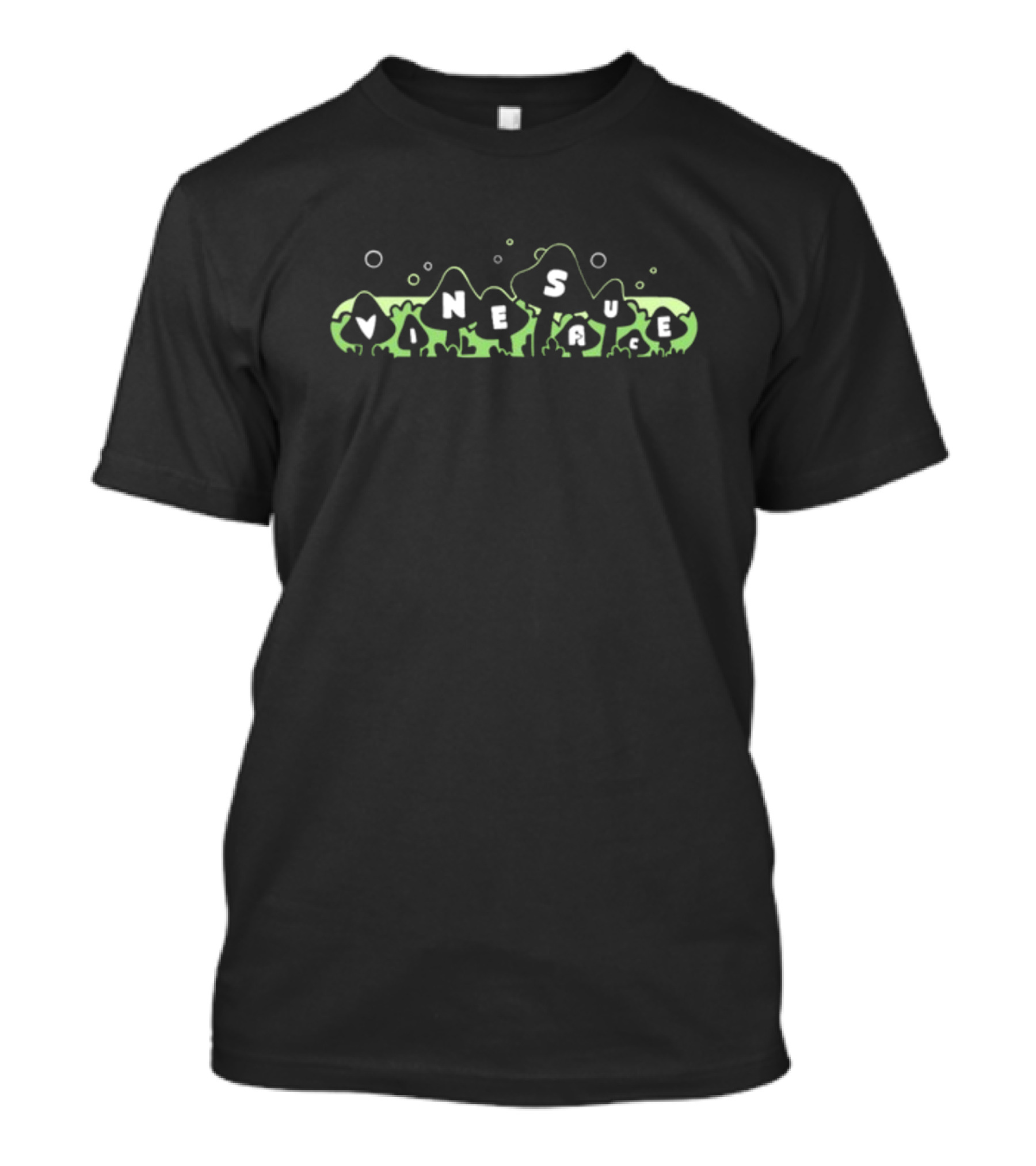 Vinny Vinesauce Green Mushroom Text T-Shirt