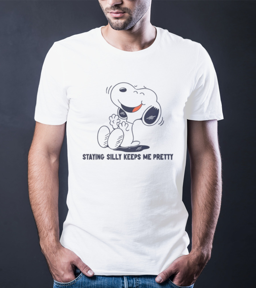 Snoopy Staying Silly Keeps Me Pretty T-Shirt