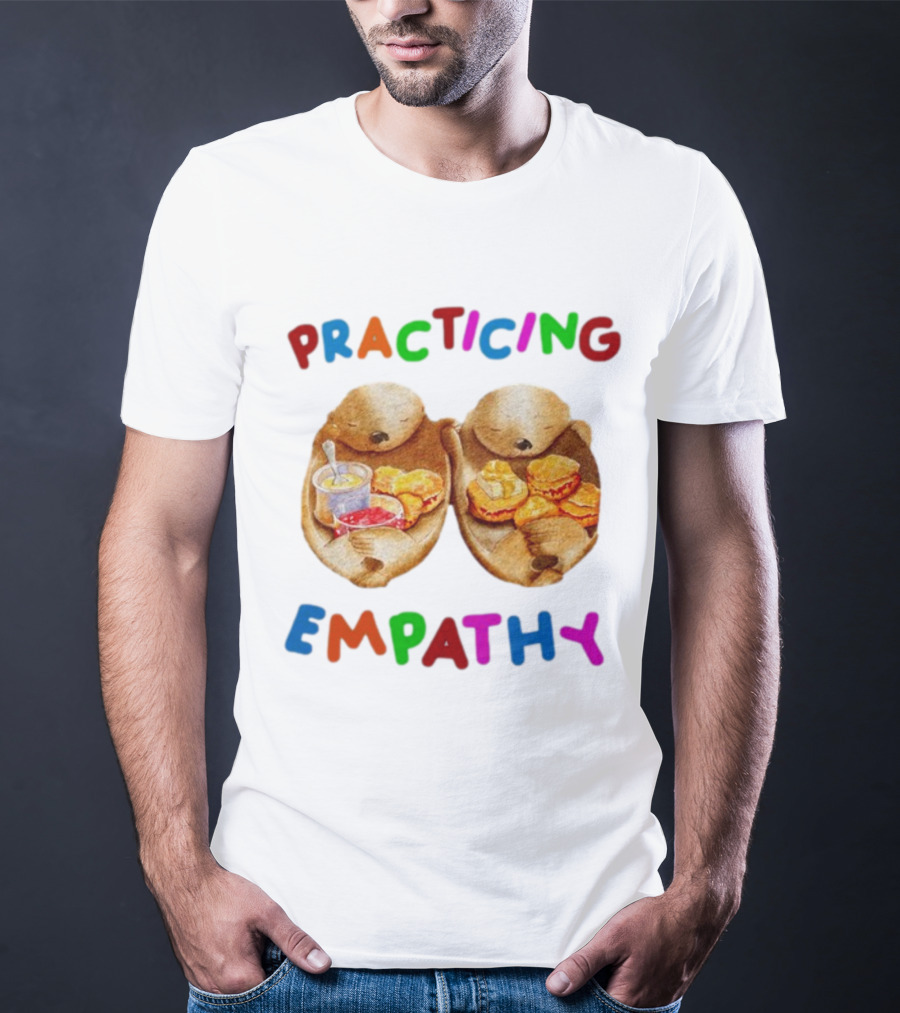 Practicing Empathy Otters Sharing Food T-Shirt