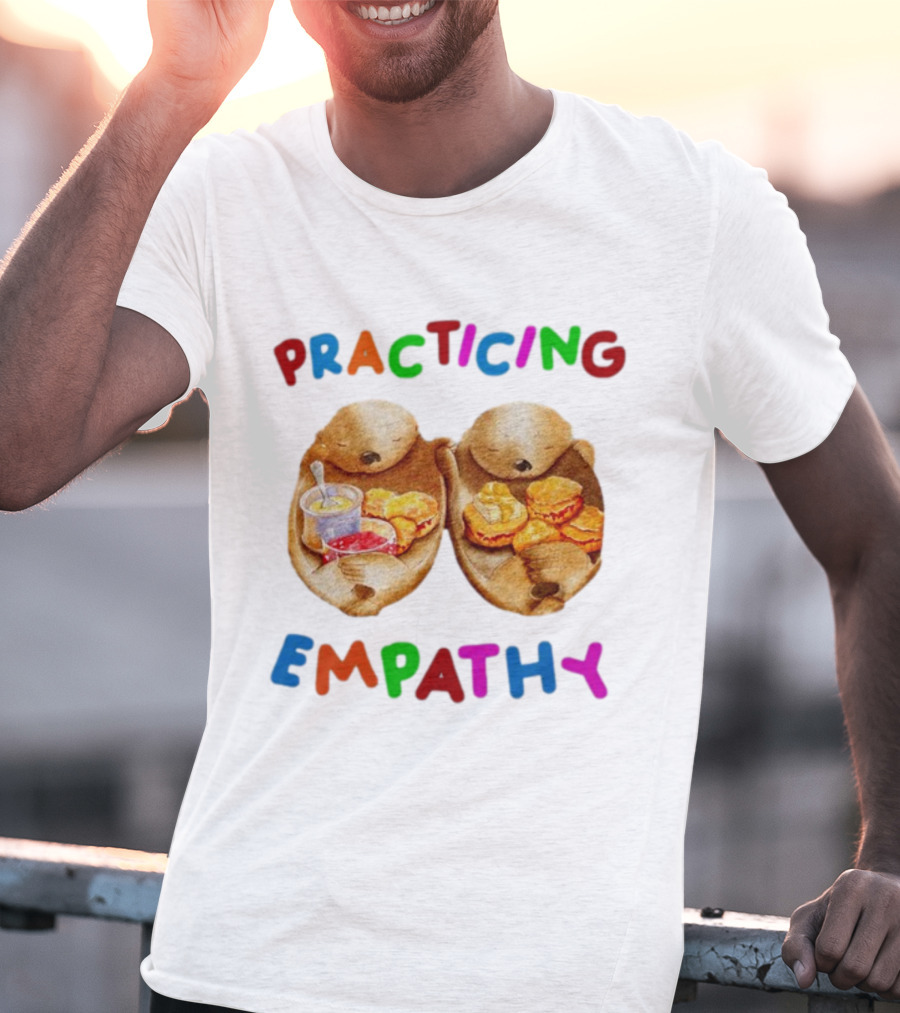 Practicing Empathy Otters Sharing Food T-Shirt