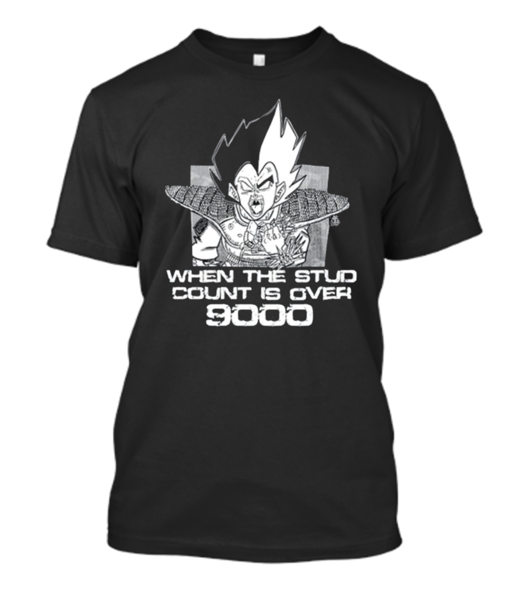 When The Stud Count Is Over 9000 Vegeta Meme T-Shirt