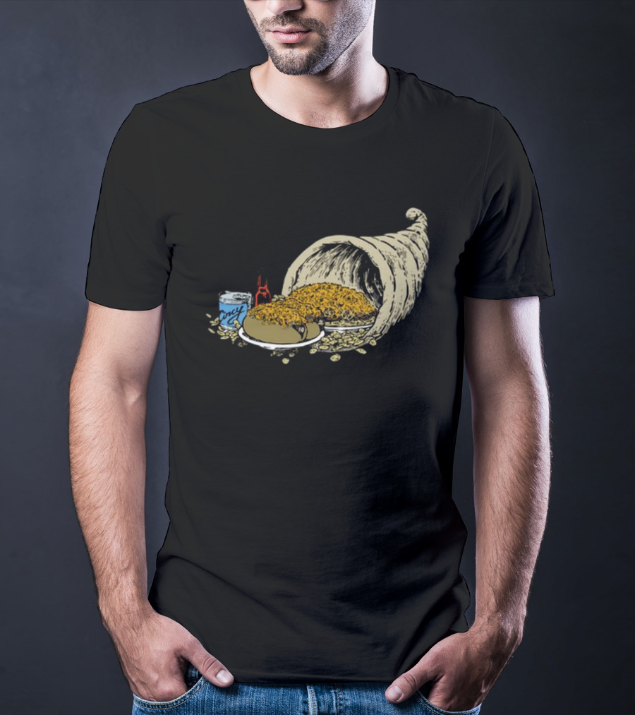 Cincy S Cincy Copia Cornucopia Chili Spaghetti And Hot Sauce T-Shirt