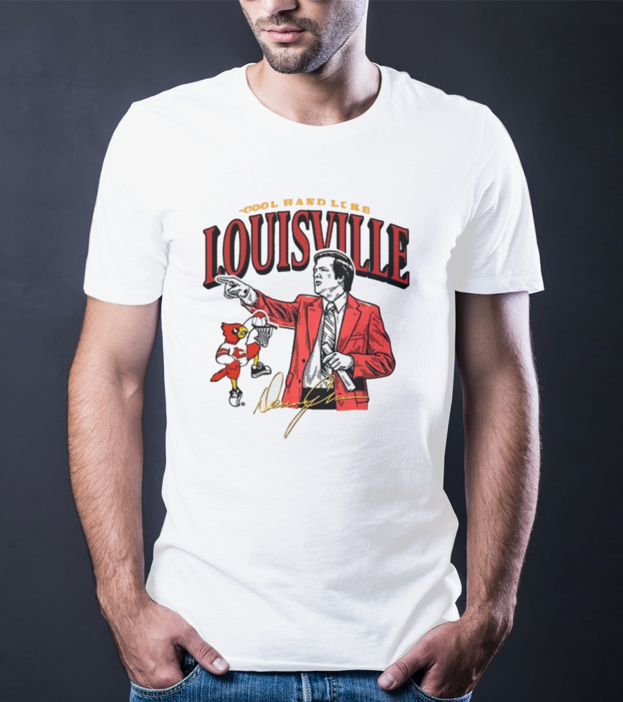 Louisville Cool Hand Luke Denny Crum 80s Throwback T-Shirt
