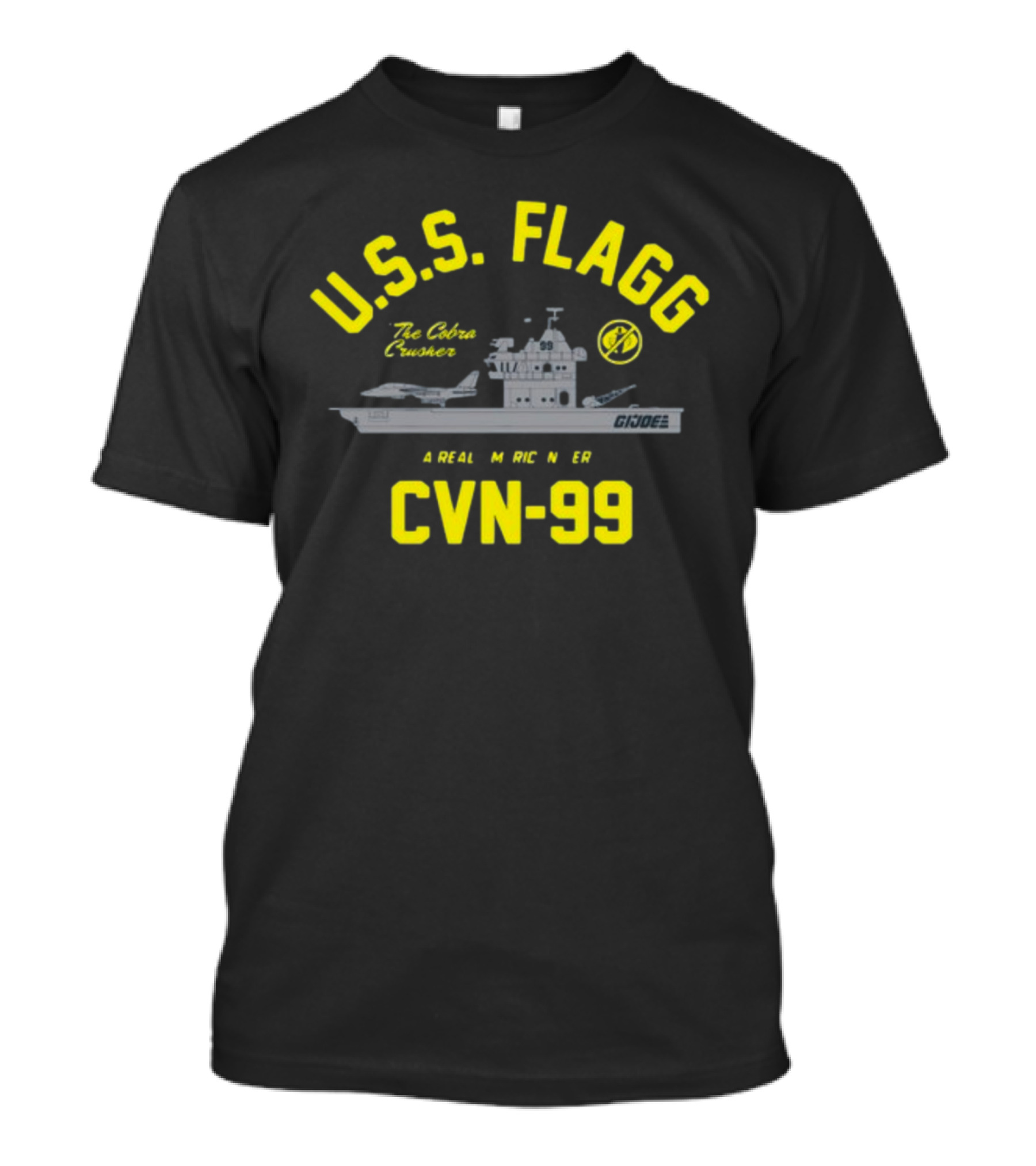 USS Flagg The Cobra Crusher CVN 99 G.I. Joe A Real American Hero T-Shirt
