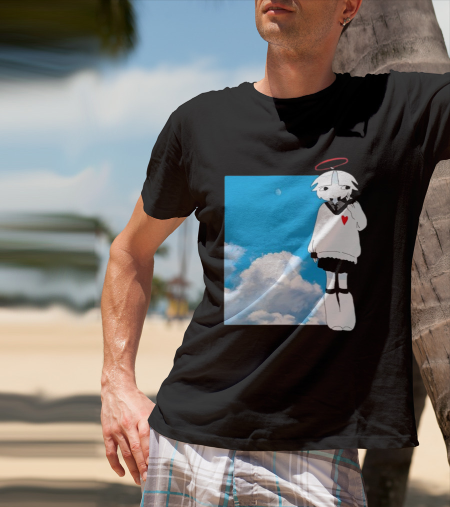 ChewChewer Loving Sky Cute Angel Halo Heart Clouds T-Shirt