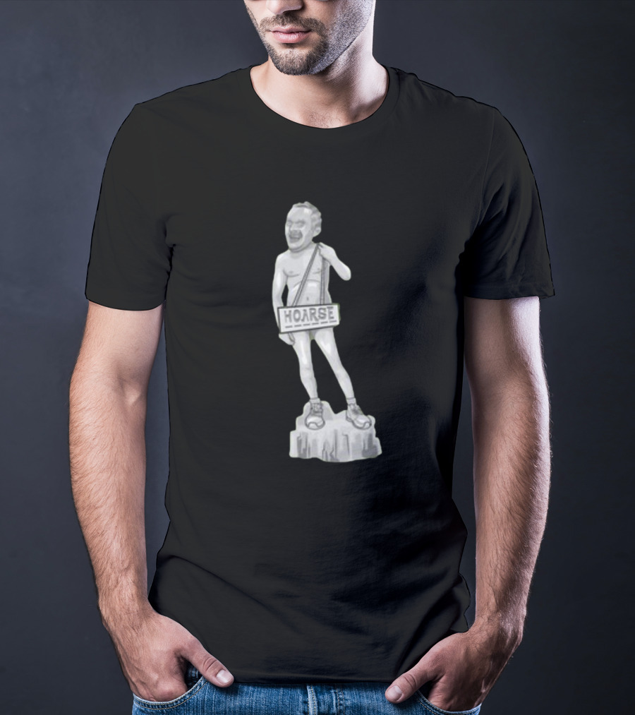 Stu Hoarse Stone Sculpture Statue T-Shirt