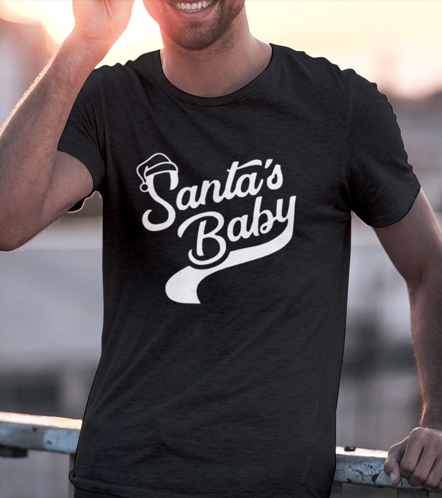 Santa's Baby Santa Hat Holiday Fun T-Shirt