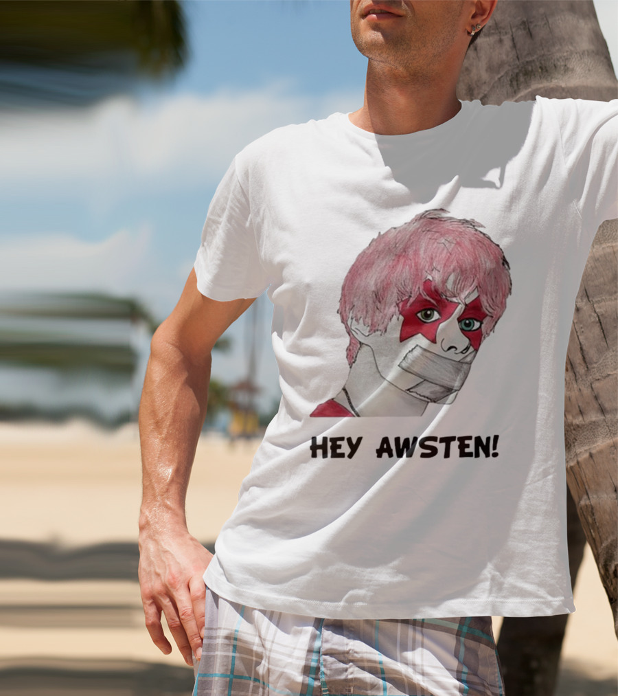 Hey Awsten Are You Gonna Play Sneaking Out Of Heaven Masked Punk T-Shirt