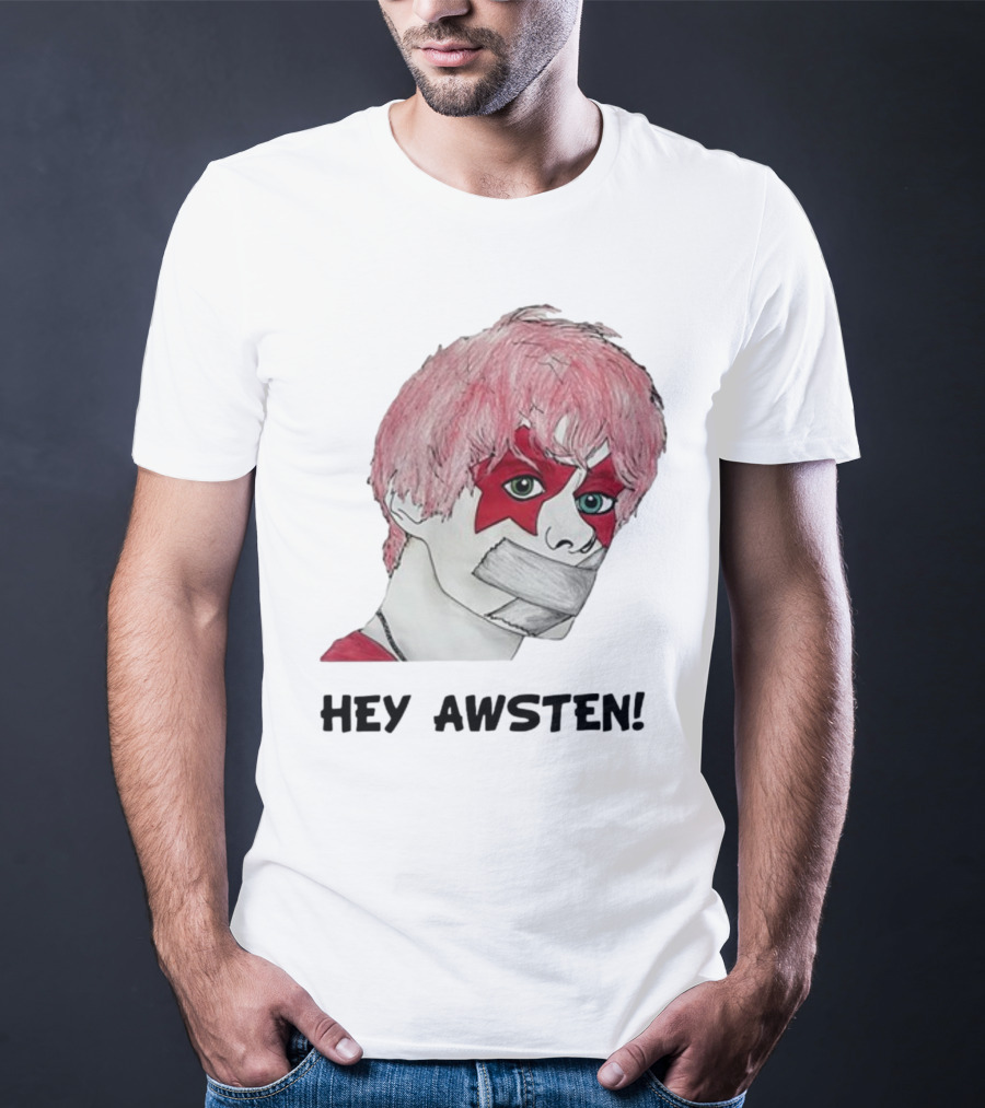 Hey Awsten Are You Gonna Play Sneaking Out Of Heaven Masked Punk T-Shirt
