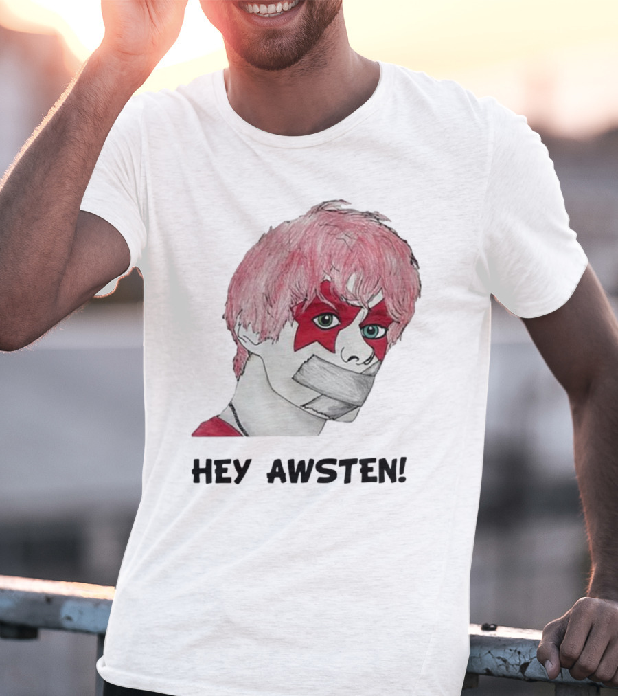 Hey Awsten Are You Gonna Play Sneaking Out Of Heaven Masked Punk T-Shirt