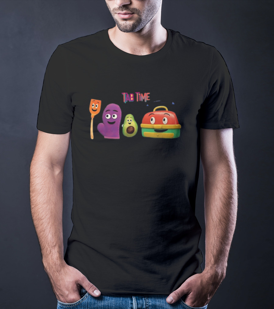 Tab Time Pals Colorful Kitchen Friends T-Shirt