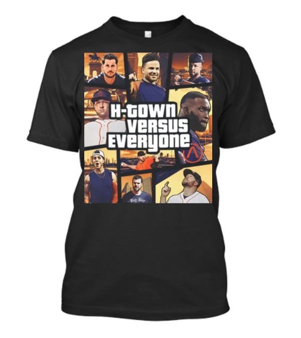 H-Town Versus Everyone Houston Sports Icons Collage T-Shirt