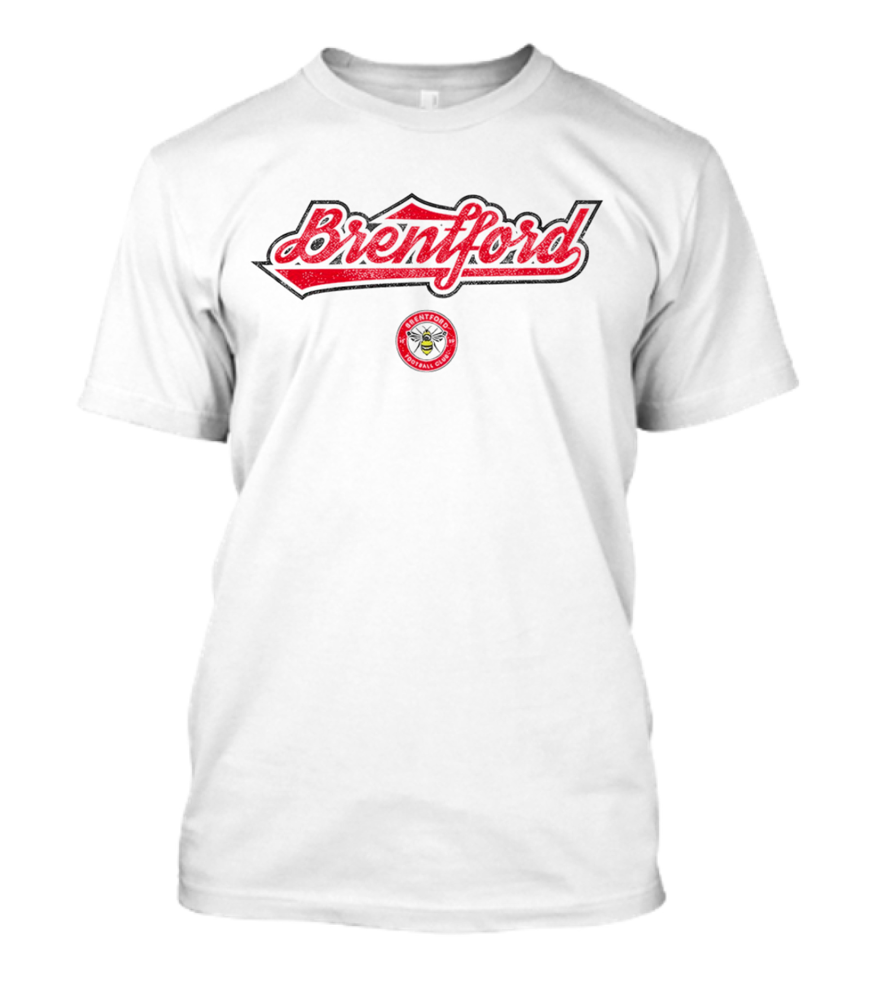 Brentford FC Football Club 1863 Script Slub T-Shirt