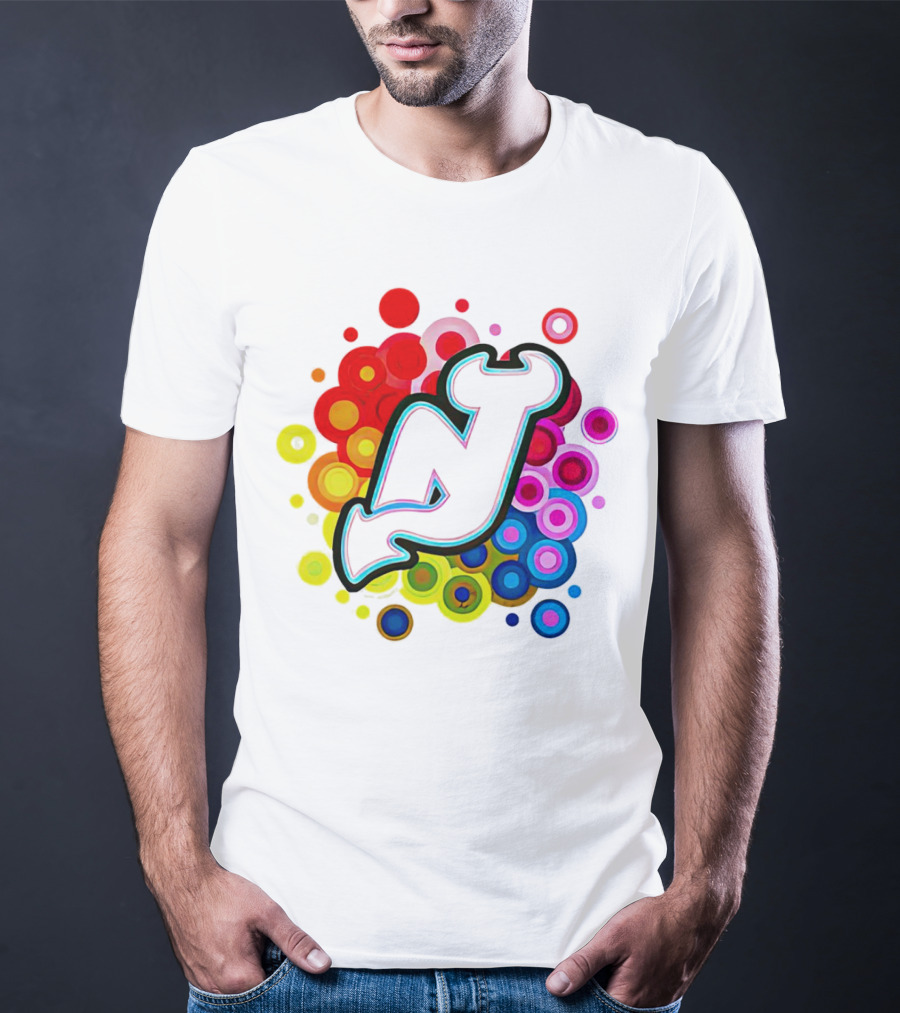 New Jersey Devils Rainbow T-Shirt