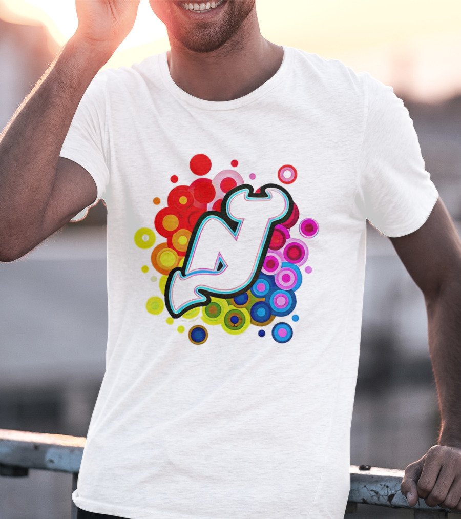 New Jersey Devils Rainbow T-Shirt