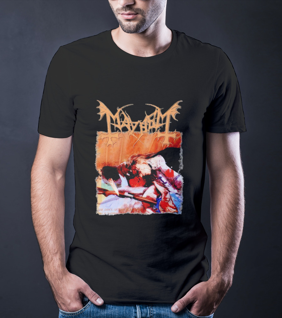 Mayhem Norwegian Black Metal The Dawn Of The Black Hearts T-Shirt