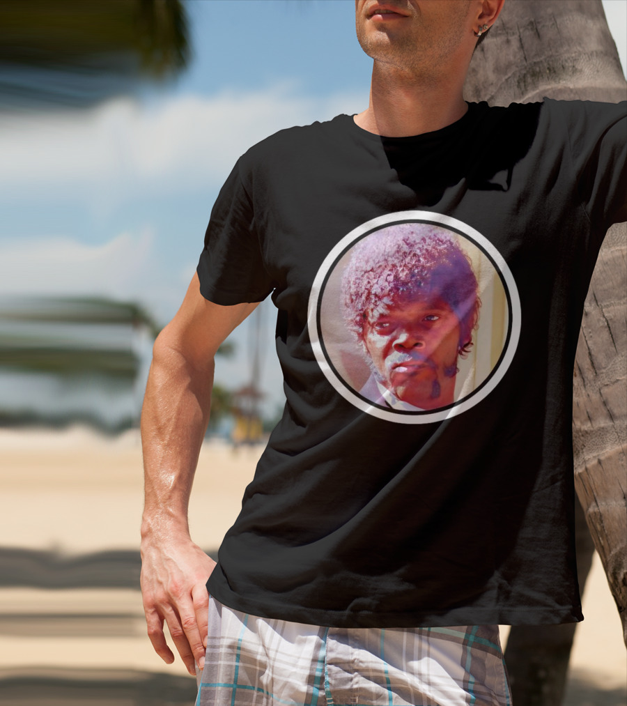 Jules Winnfield Iconic Look Pulp Fiction Samuel L Jackson Photo T-Shirt