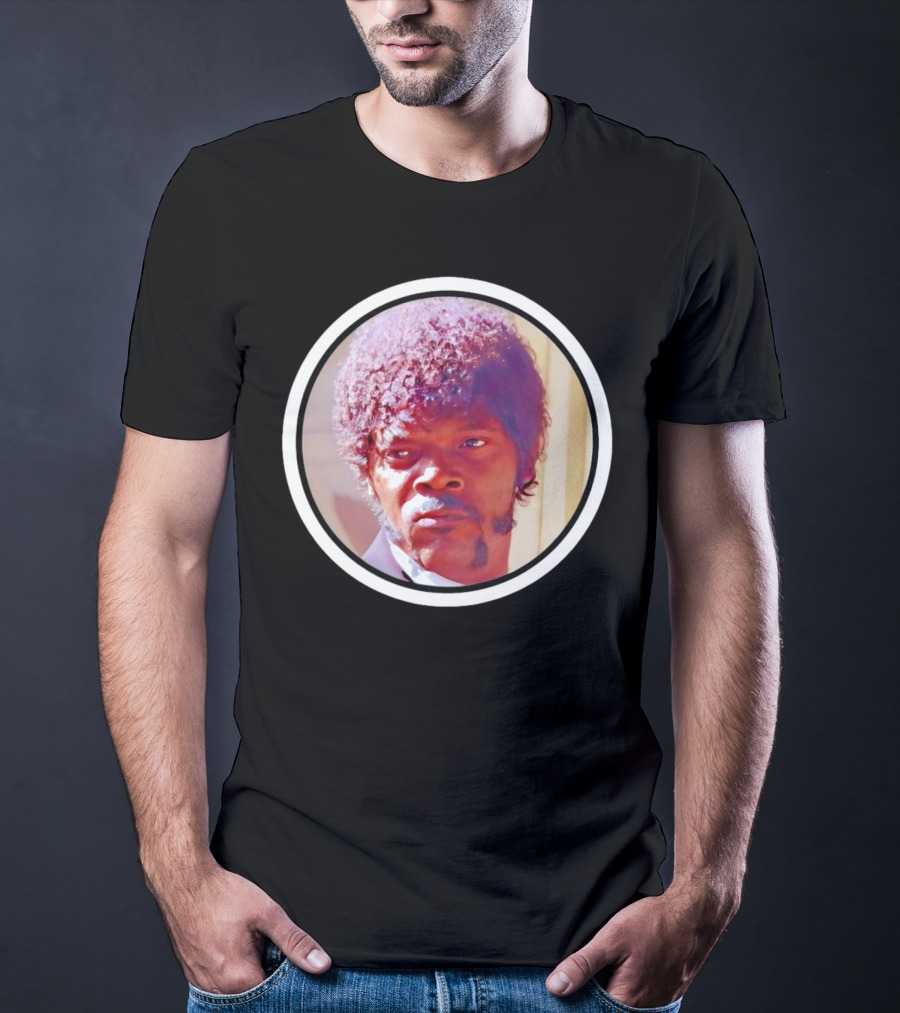 Jules Winnfield Iconic Look Pulp Fiction Samuel L Jackson Photo T-Shirt