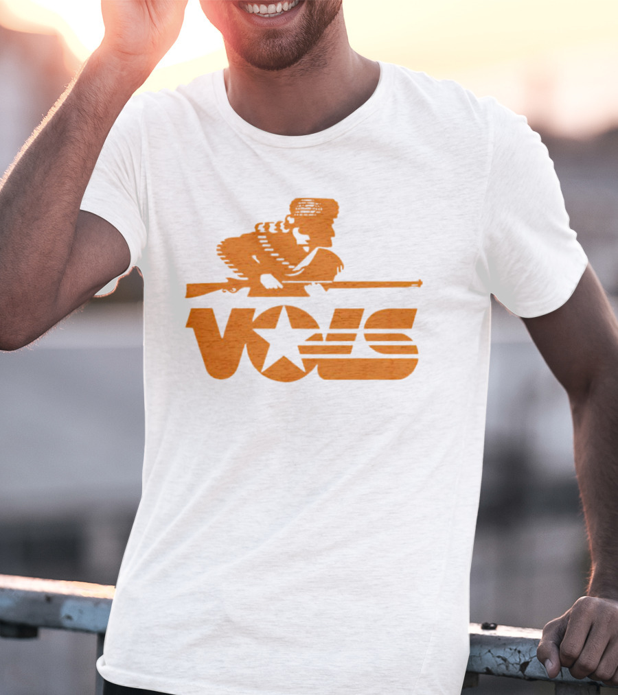 Tennessee Vols Vintage Rifle Star Retro T-Shirt