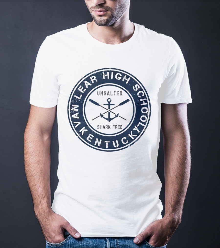 Van Lear High School Kentucky Unsalted Shark Free Anchor And Paddles T-Shirt
