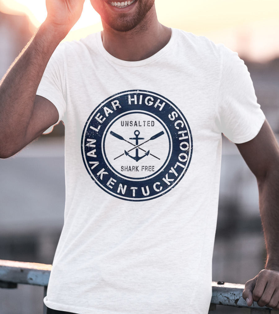 Van Lear High School Kentucky Unsalted Shark Free Anchor And Paddles T-Shirt