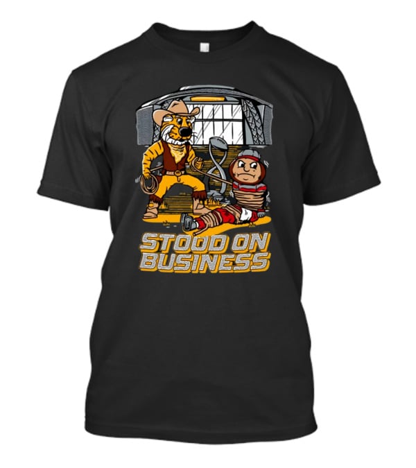 Stood On Business Mizzou Tiger Enforcer With Captive Buckeye T-Shirt