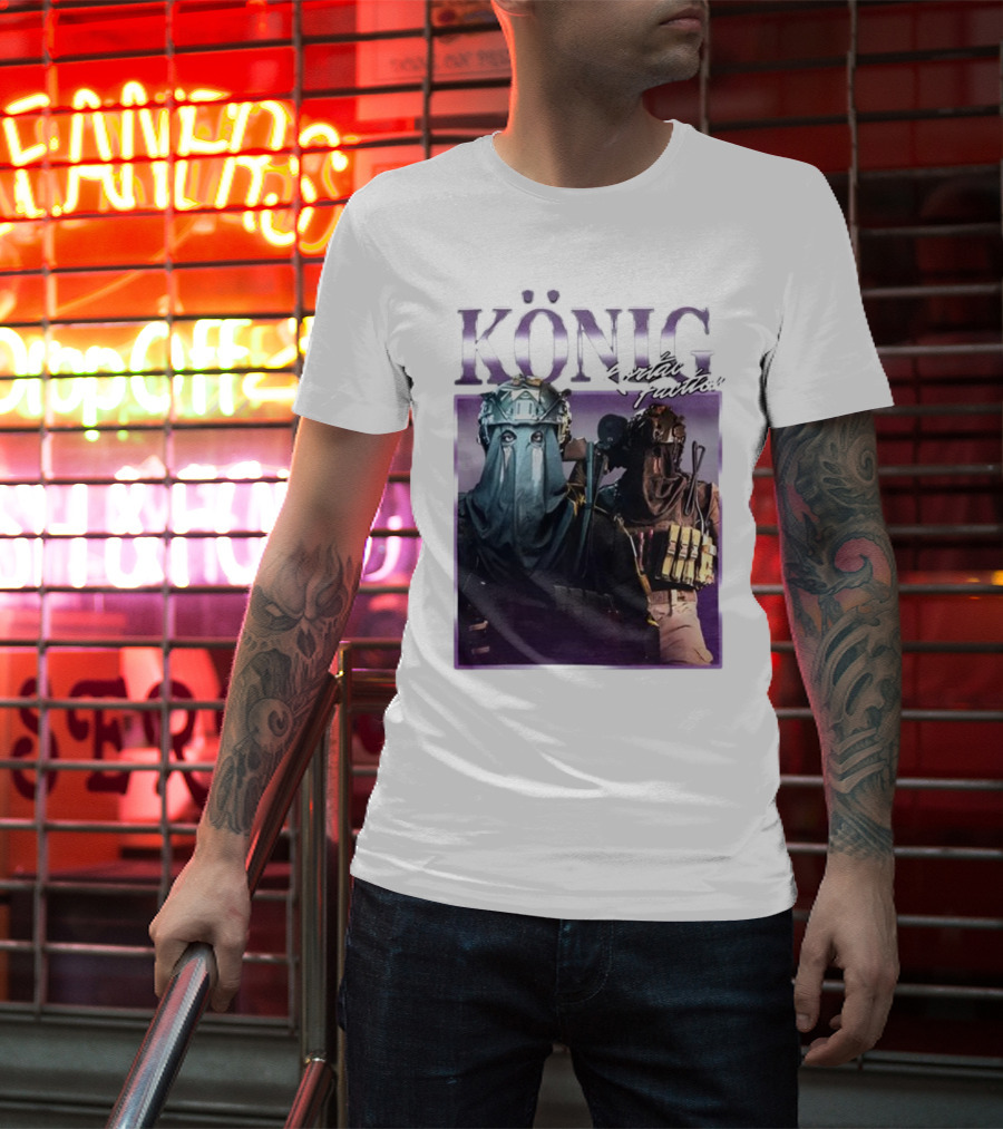 König Kortac Faction Masked Figures With Tactical Gear T-Shirt