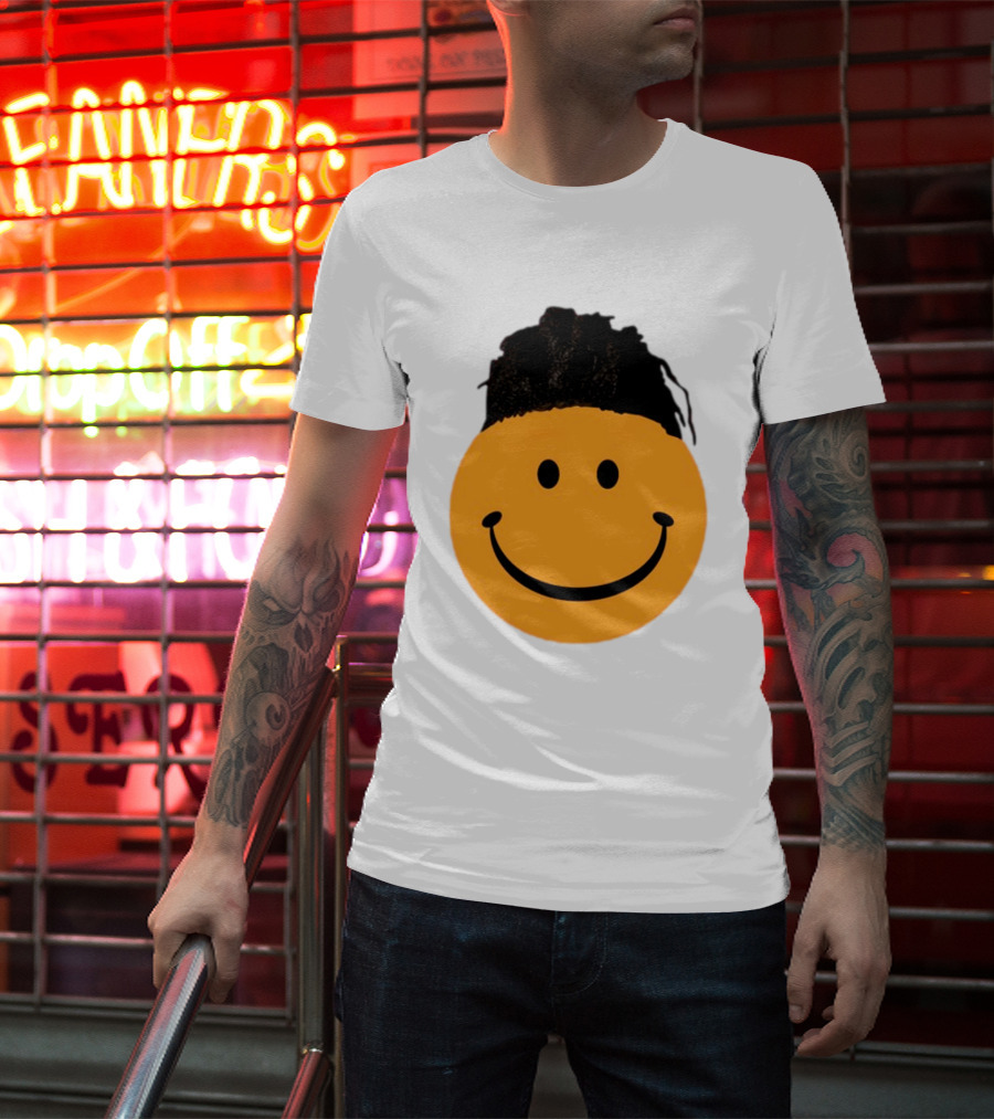 Smiling Face Have A Nice Game Emoji With Hair T-Shirt