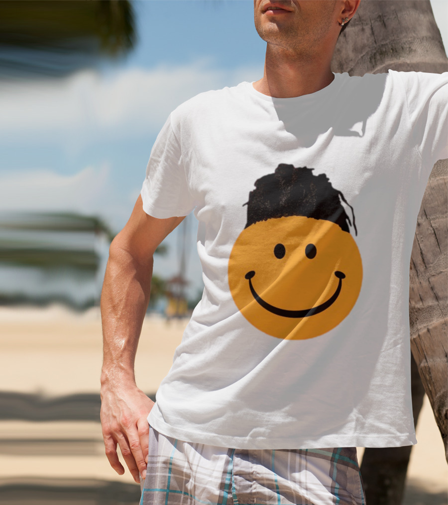 Smiling Face Have A Nice Game Emoji With Hair T-Shirt