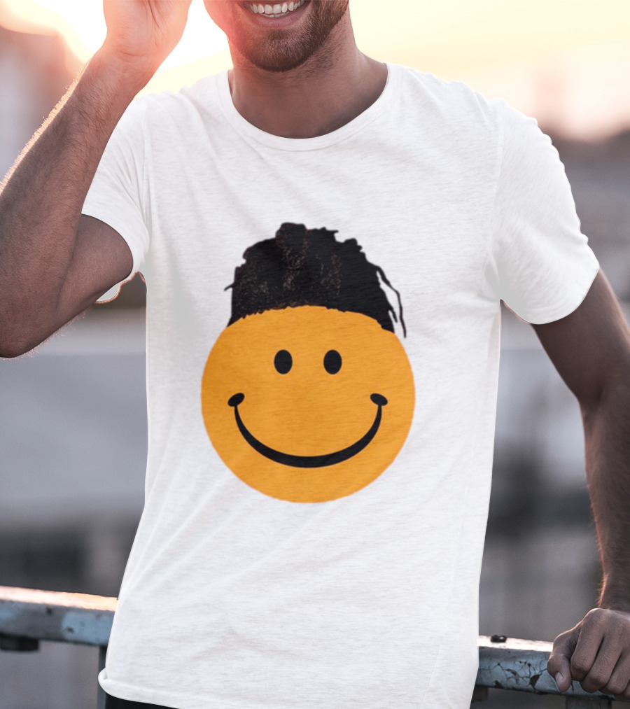 Smiling Face Have A Nice Game Emoji With Hair T-Shirt