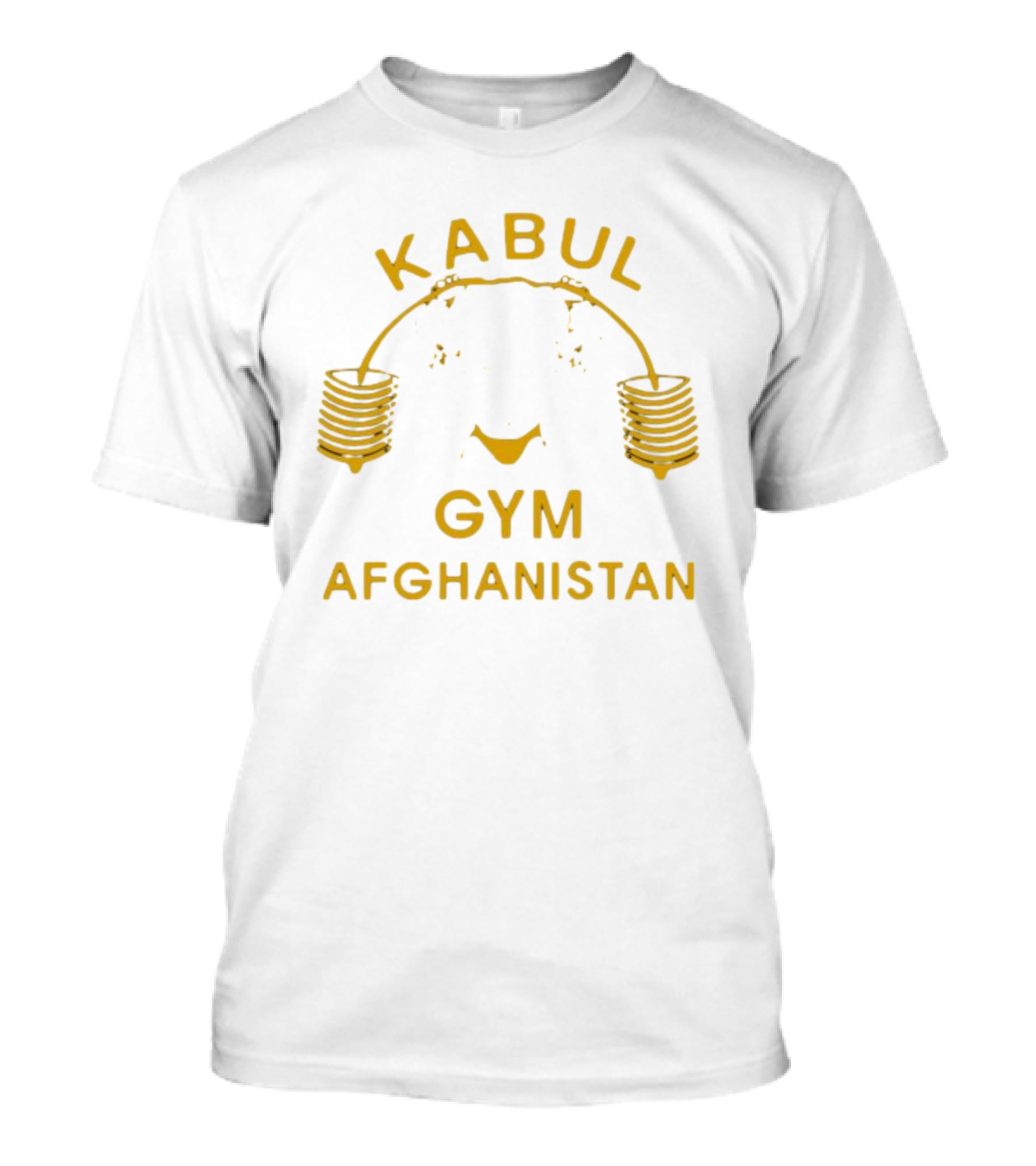 Kabul Gym Afghanistan Weights Icon Lord Miles Wearing T-Shirt
