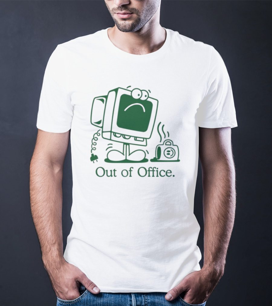 José Pablo Classic Computer Sad Face Out Of Office T-Shirt