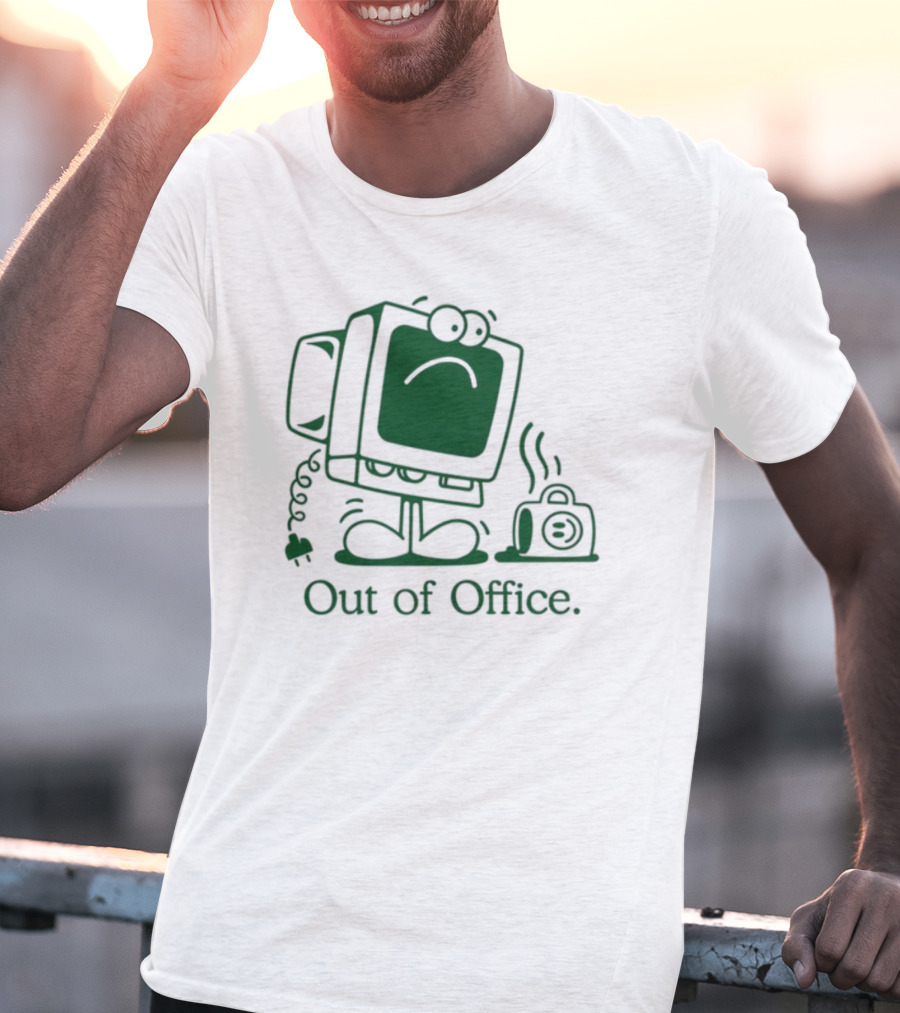 José Pablo Classic Computer Sad Face Out Of Office T-Shirt