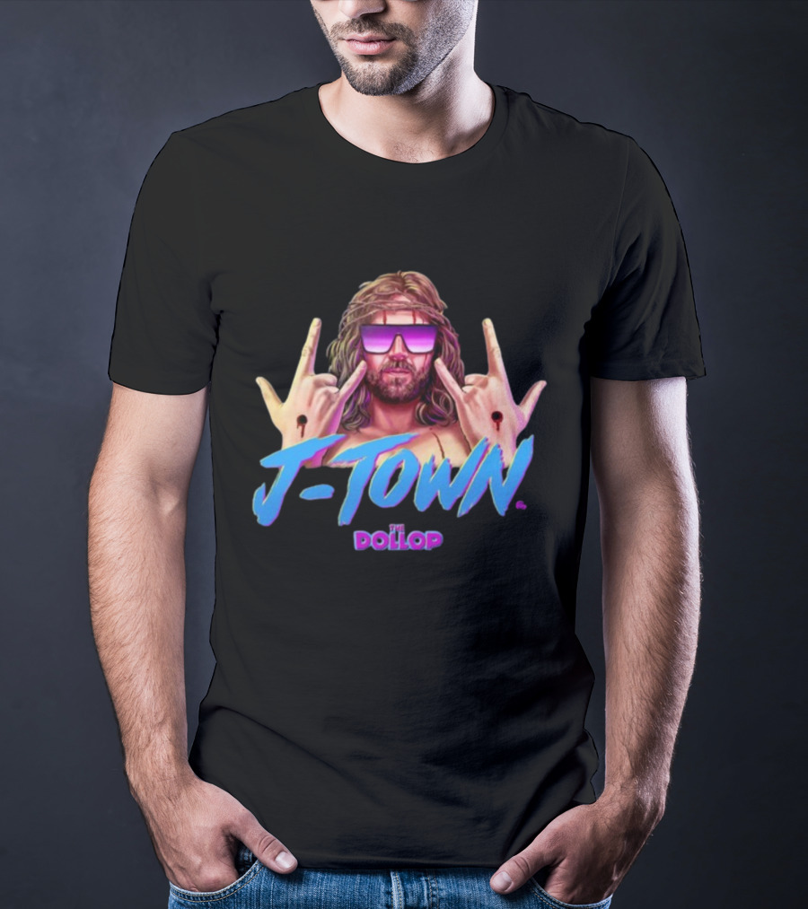 J Town The Dollop Retro Style Graphic By Jamesfosdike T-Shirt