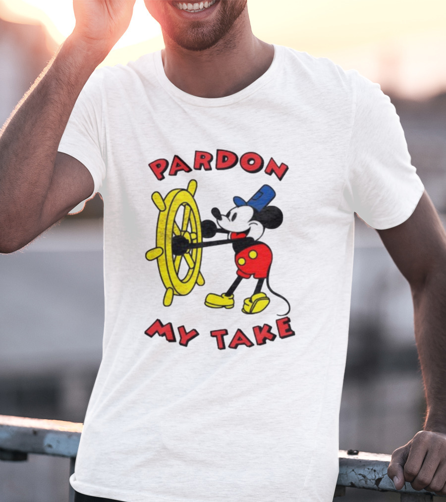 Pardon My Take Steamboat Wheel Mickey T-Shirt