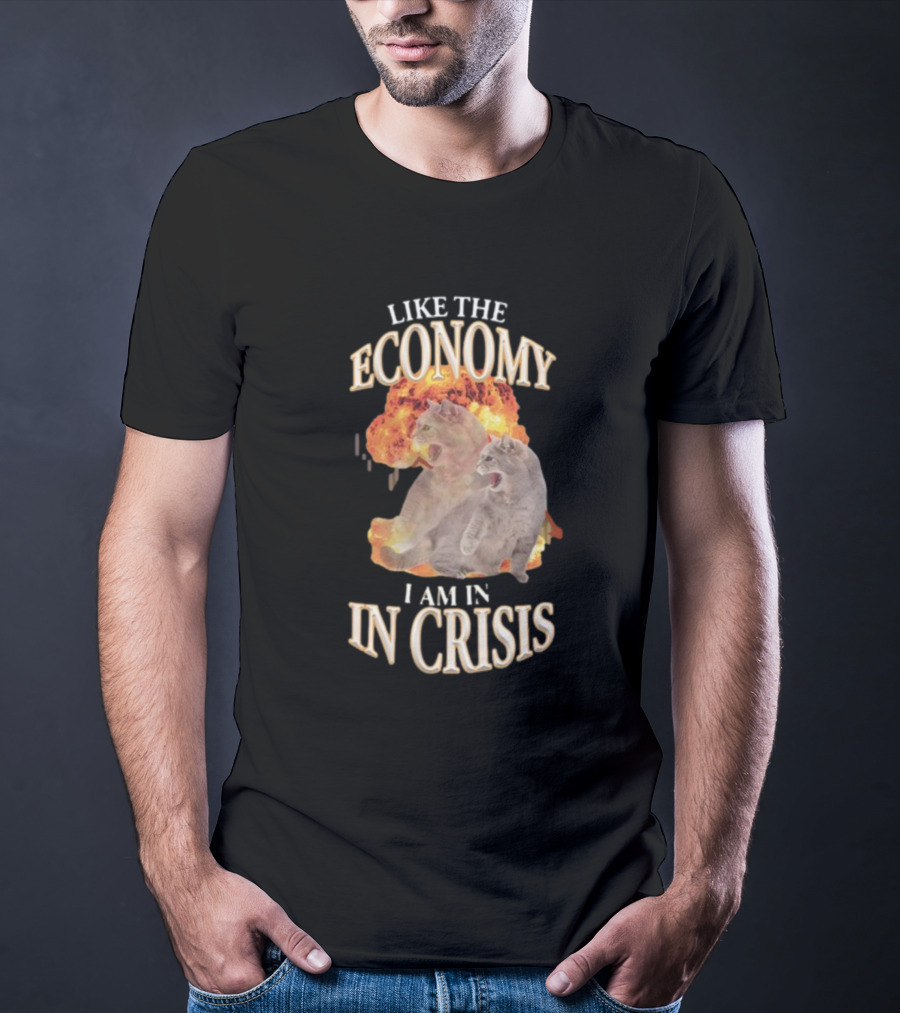 LIKE THE ECONOMY I AM IN CRISIS CAT EXPLOSION T-Shirt