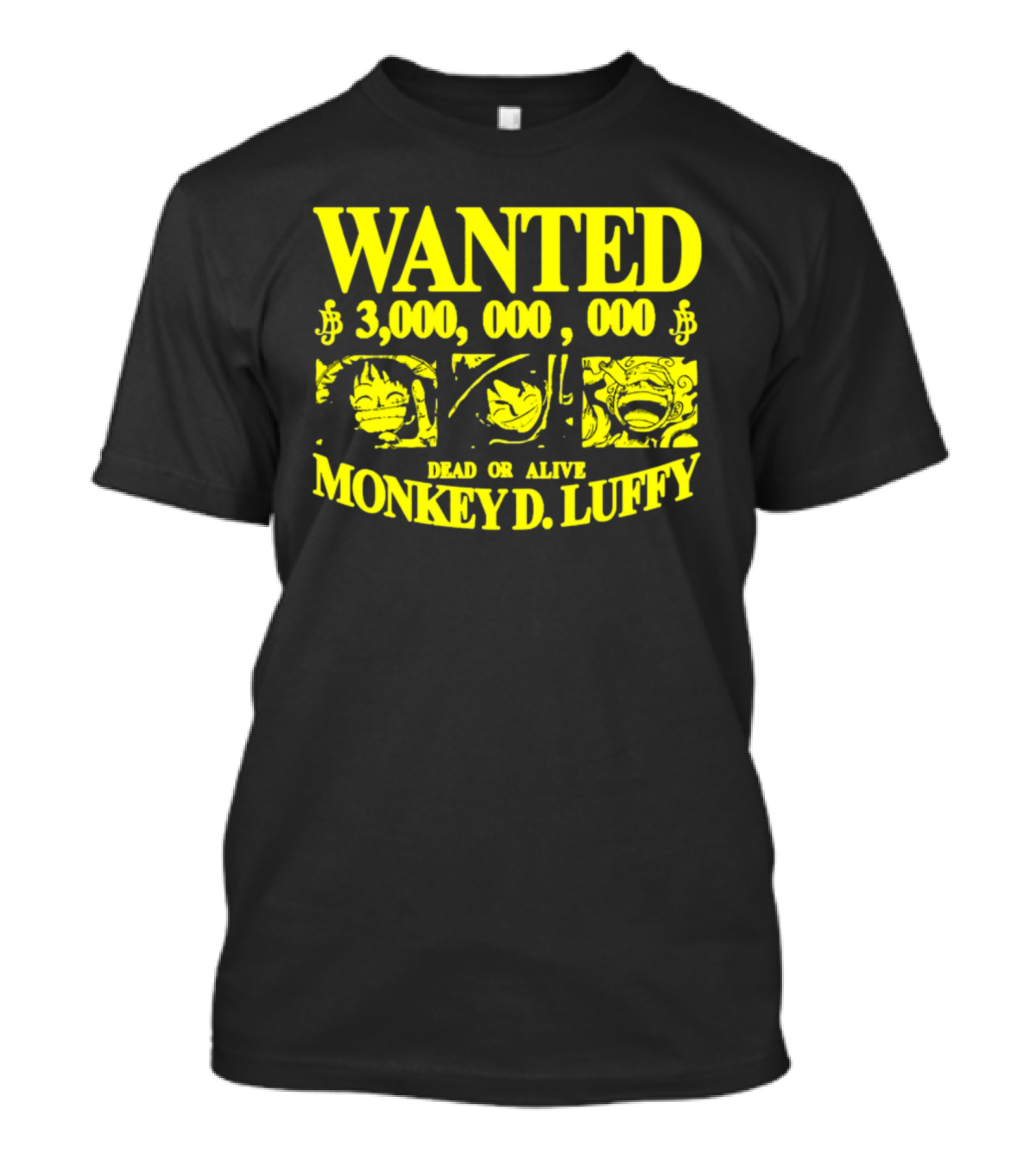 WANTED 3,000,000,000 MONKEY D. LUFFY STRAWHAT PIRATE T-Shirt