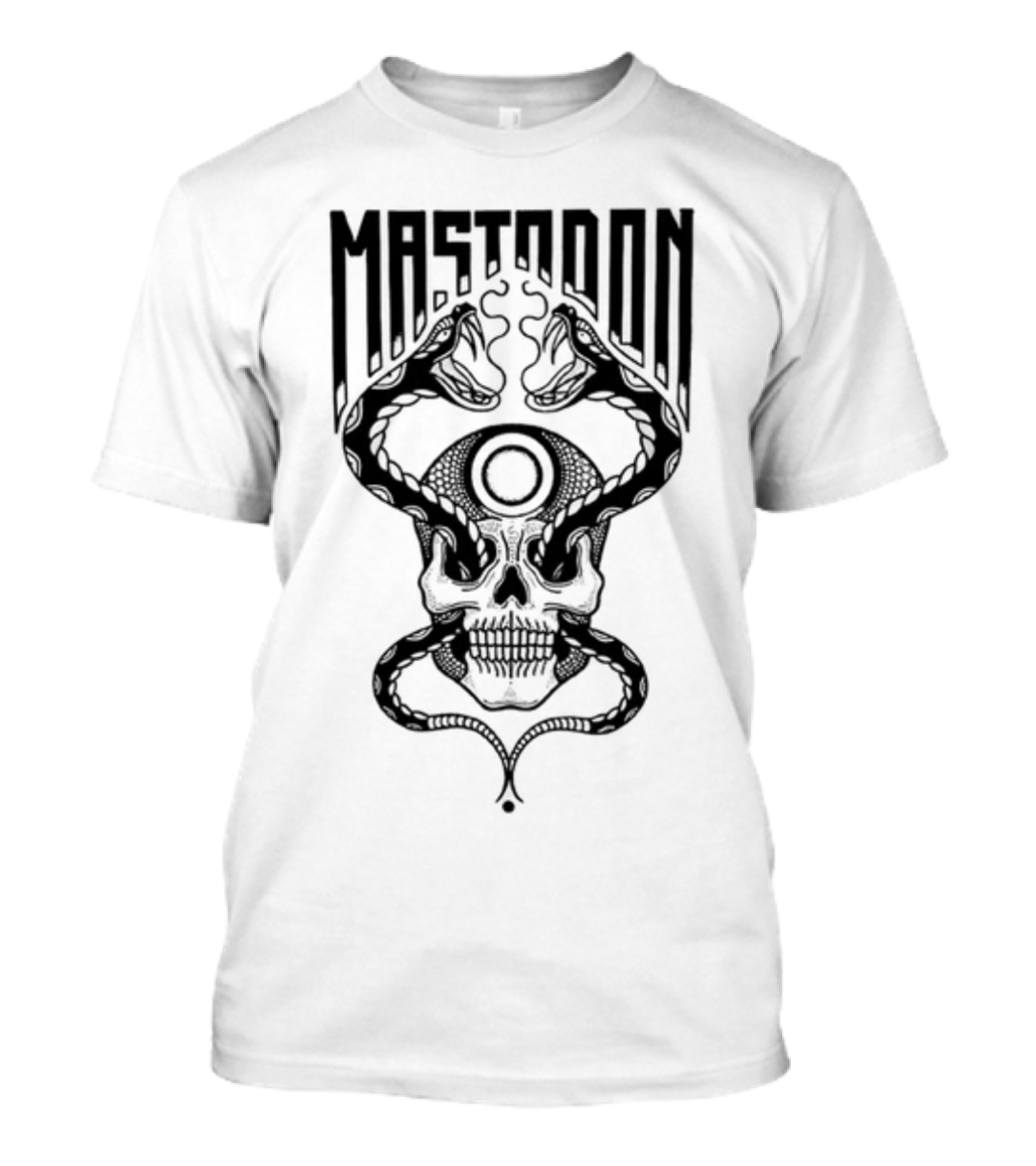 Mastodon Twin Snakes Skull T-Shirt