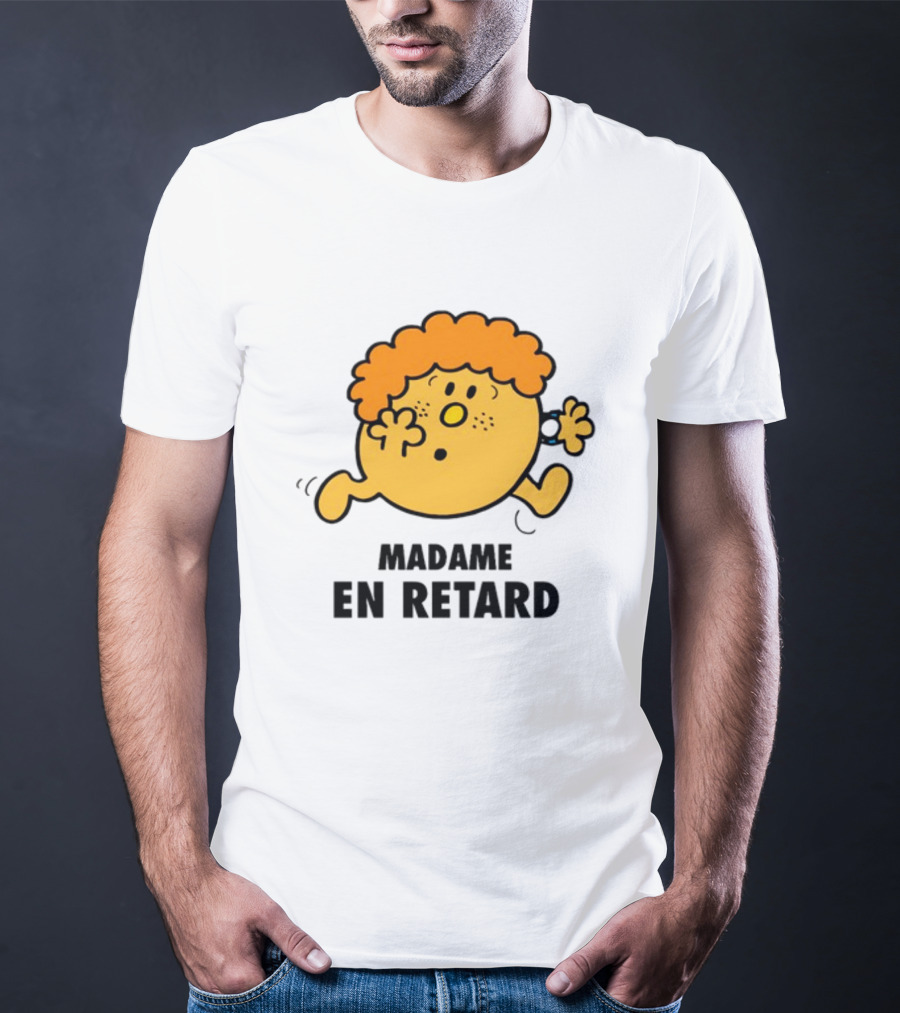 Madame En Retard Character With Orange Hair And Running Pose T-Shirt