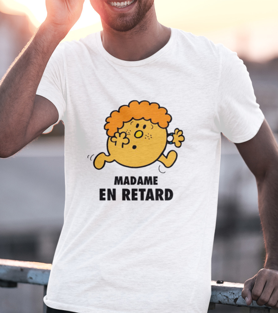 Madame En Retard Character With Orange Hair And Running Pose T-Shirt