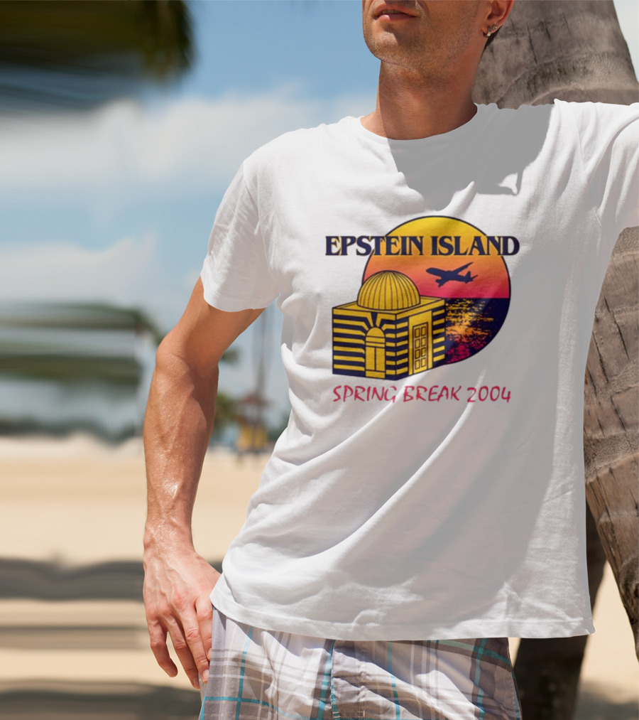 Shitheadsteve Epstein Island Airplane Dome Sunset Spring Break 2004 T-Shirt