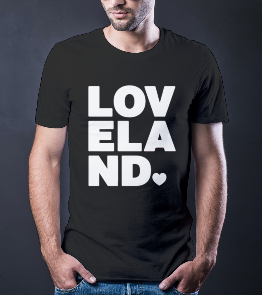 Cincyshirts Loveland White Ink Heart T-Shirt