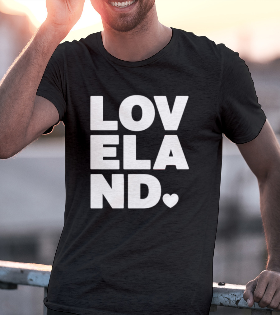 Cincyshirts Loveland White Ink Heart T-Shirt