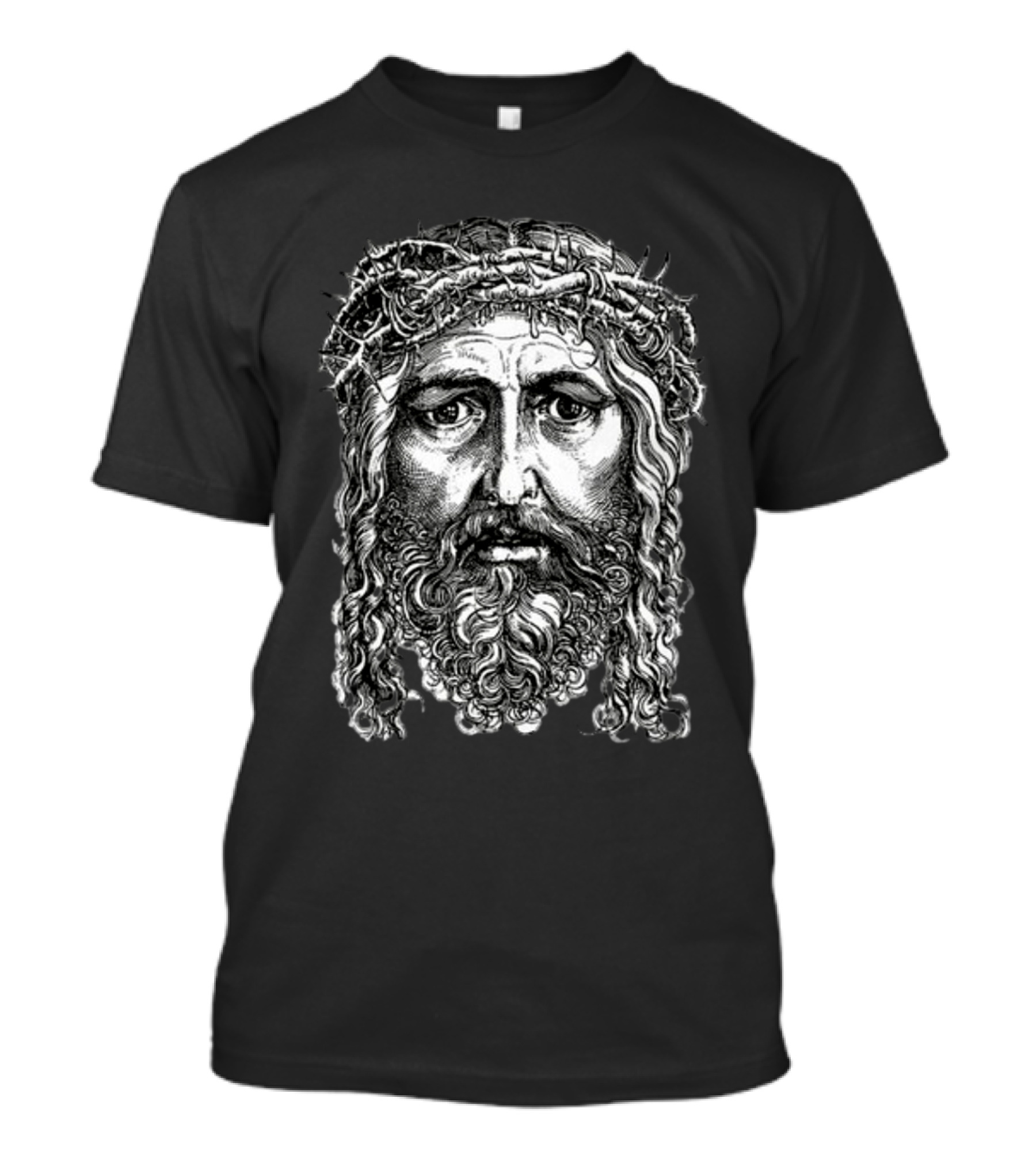 Cj Stroud Jesus Christ Portrait With Crown Of Thorns T-Shirt