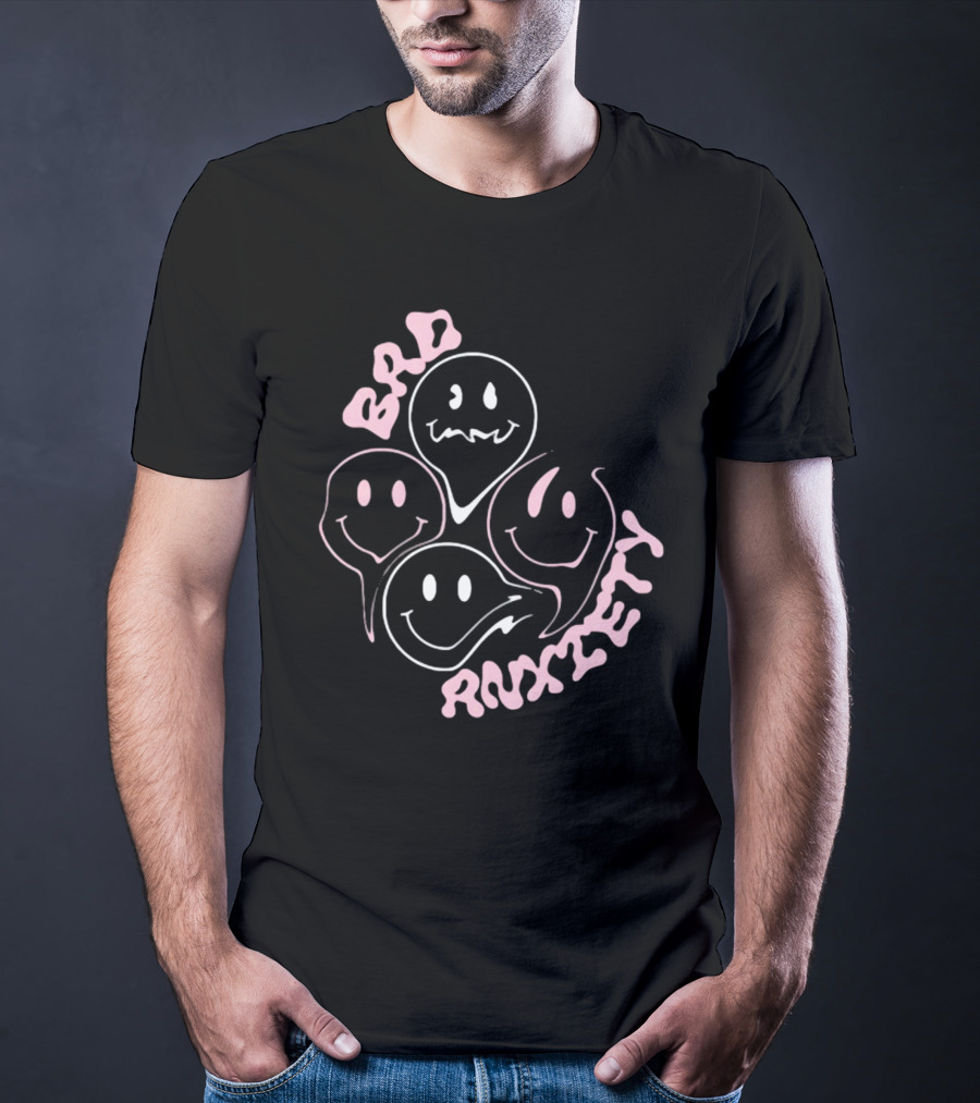 Megantheestallion Bad Anxiety Smiley Faces T-Shirt