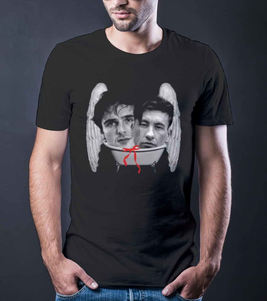 Bff Bath Time Angel Wings Faces Bathtub T-Shirt