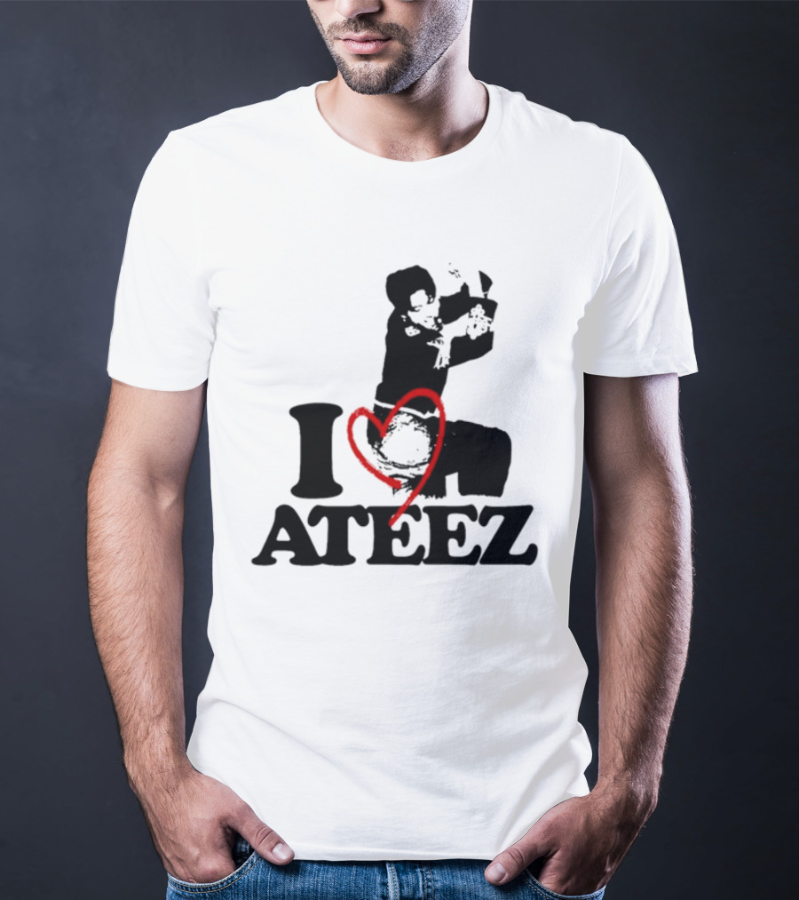 Wooyoung Love Ateez I Heart T-Shirt