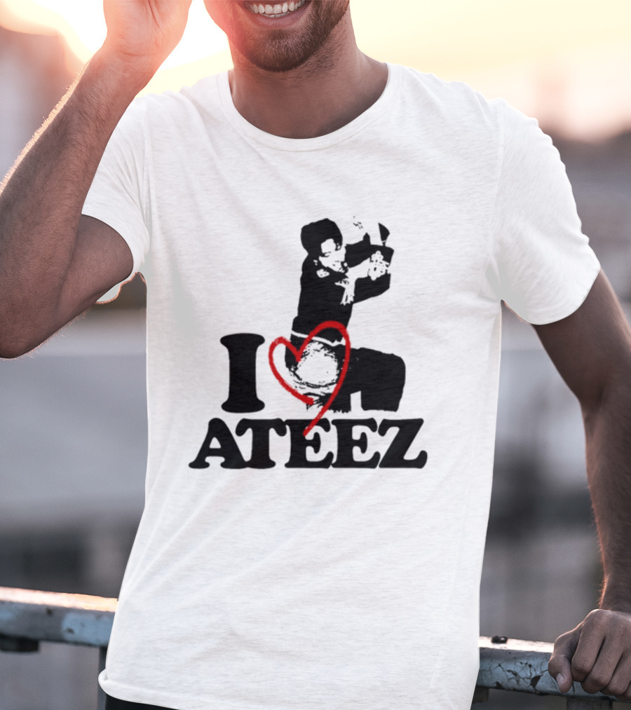 Wooyoung Love Ateez I Heart T-Shirt