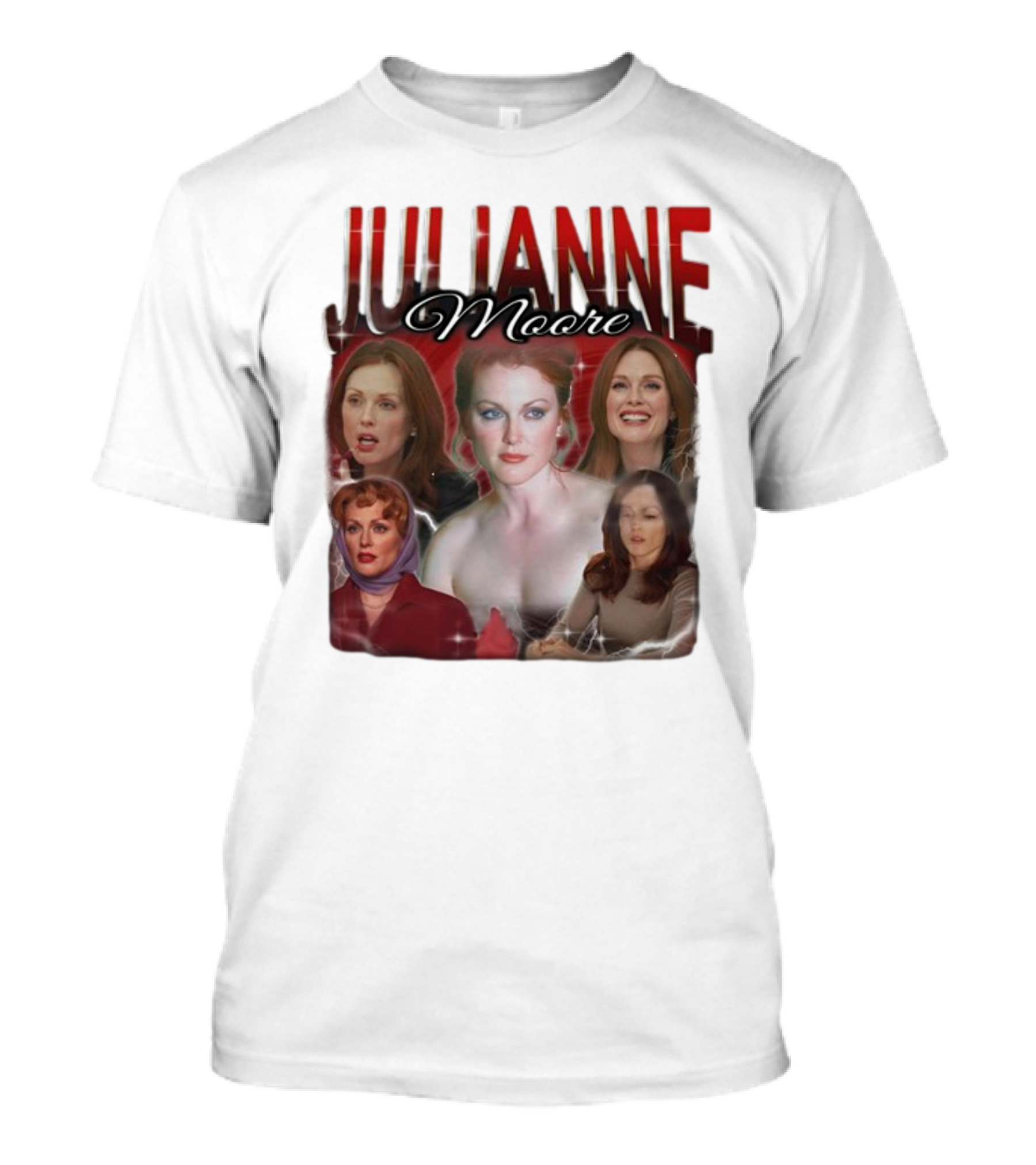 Cravemedia Julianne Moore Multi-Image Collage T-Shirt